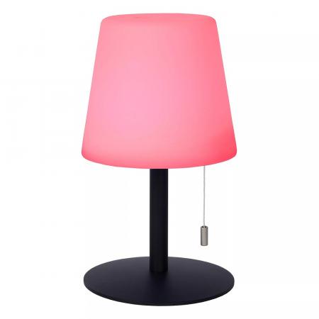 Lucide RIO – wiederaufladbare LED Tischlampe Innen & Außen mit RGB in Multicolor
