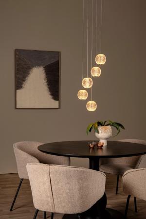 Lucide CINTRA Pendelleuchte Ø32cm LED 5x4,7W 2700K Transparent dimmbar