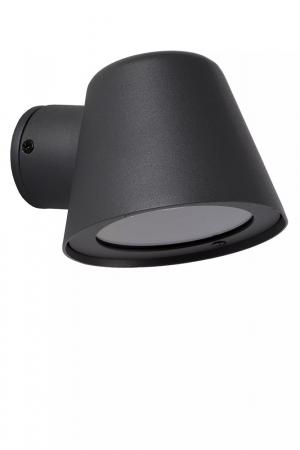 Lucide DINGO-LED – Wandleuchte Innen & Außen – LED dimmbar – GU10 – 1x5W 3000K – IP44 – Anthrazit