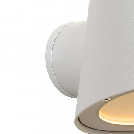 Lucide DINGO-LED – Wandleuchte Innen & Außen – LED dimmbar – GU10 – 1x5W 3000K – IP44 – Weiß