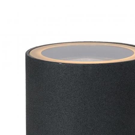 Lucide ARNE-LED IR Wandstrahler Außen Schwarz GU10 IP44 mit Sensor
