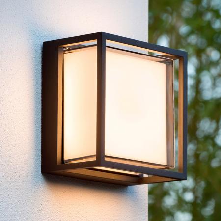 Lucide SINGA LED – Außenwandleuchte LED 1x10W 3000K IP54 Schwarz