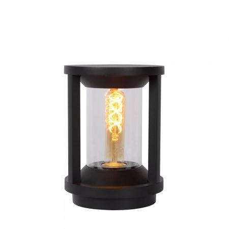 Lucide CADIX Pollerleuchte Ø16cm E27 IP65 Schwarz Aluminium dimmbar