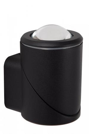 Lucide ERIN – LED Wandstrahler Außen 1x5W 2700K IP65 Schwarz