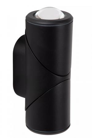 Lucide ERIN Wandstrahler / Wandleuchte Schwarz LED 2x5W IP65