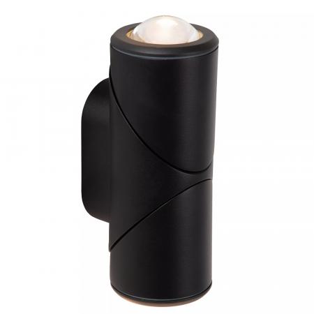 Lucide ERIN Wandstrahler / Wandleuchte Schwarz LED 2x5W IP65