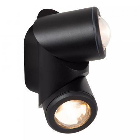 Lucide ERIN Wandstrahler / Wandleuchte Schwarz LED 2x5W IP65