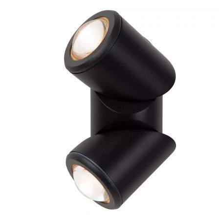 Lucide ERIN Wandstrahler / Wandleuchte Schwarz LED 2x5W IP65