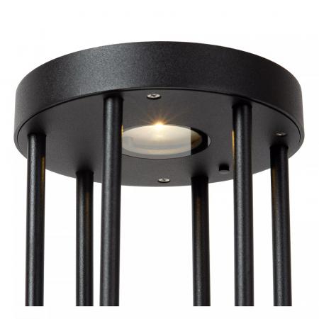Lucide JACKSON - Tischleuchte - Sonnenenergie - Ø 16 cm - LED dimmbar - 1x2W 3000K - IP54 - Bewegung und Tag/Nacht-Sensor - Schwarz