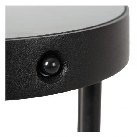Lucide JACKSON Solar Pollerleuchte Schwarz – LED 2W, 3000K, IP65, Sensor