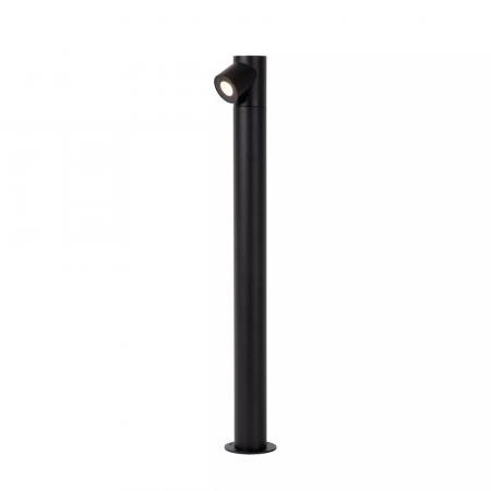 Lucide IBAMBA LED Pollerleuchte Schwarz – 6W, 3000K, IP65, 60 cm