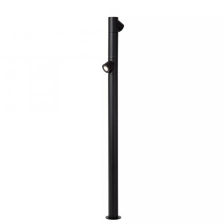 Lucide IBAMBA LED Pollerleuchte Schwarz – 2x6W, 3000K, IP65, 100 cm