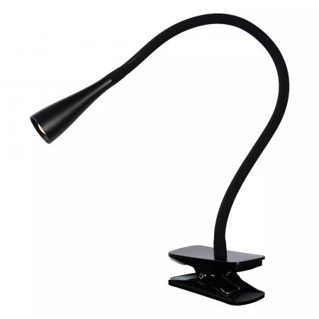 Lucide ZOZY Klemmleuchte LED 1x4W 3000K Schwarz 3-StepDim flexibel