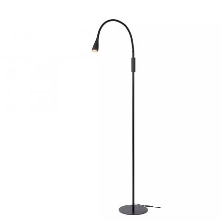 Lucide ZOZY LED Stehlampe mit Lesearm 4W 3000K 3-StepDim Schwarz modern