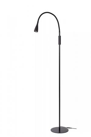 Lucide ZOZY LED Stehlampe mit Lesearm 4W 3000K 3-StepDim Schwarz modern