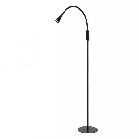 Lucide ZOZY LED Stehlampe mit Lesearm 4W 3000K 3-StepDim Schwarz modern