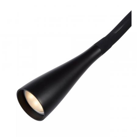 Lucide ZOZY LED Stehlampe mit Lesearm 4W 3000K 3-StepDim Schwarz modern