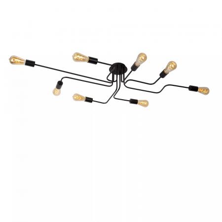 Lucide LESTER Deckenleuchte 8xE27 Schwarz