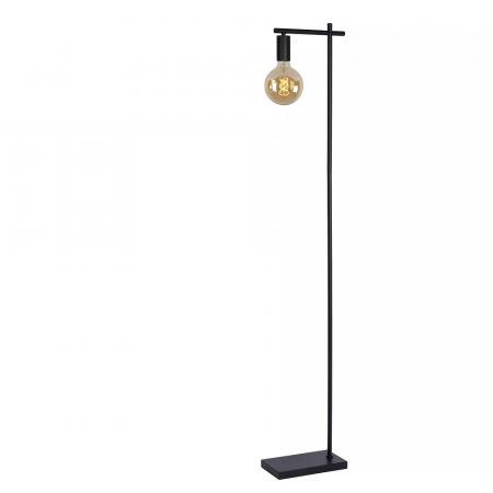 Lucide Stehlampe LEANNE – Schlanke Vintage Stehleuchte Schwarz