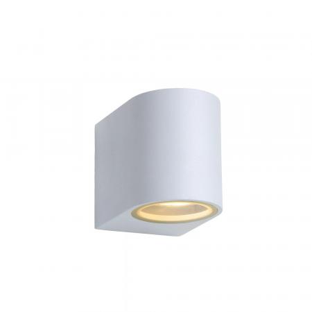 Lucide ZORA-LED Wandstrahler / Wandleuchte Weiß GU10 5W IP44 dimmbar
