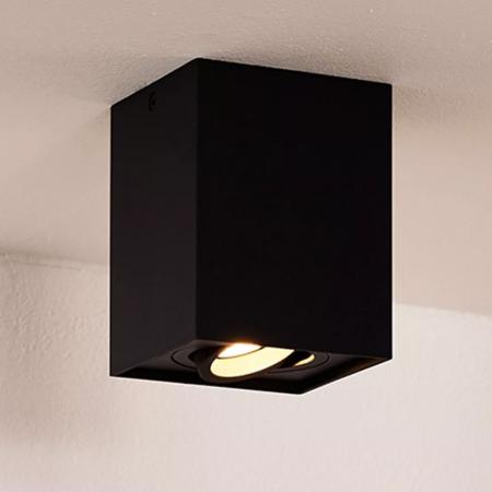 Lucide TUBE - Deckenstrahler 1xGU10 Schwarz
