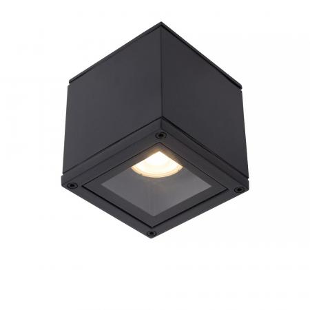 Lucide AVEN Badezimmer Deckenstrahler GU10 IP65 Schwarz