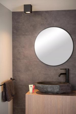 Lucide AVEN Badezimmer Deckenstrahler GU10 IP65 Schwarz