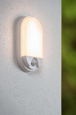Lucide HUPS IR Außen-Wandleuchte Weiß LED 10W IP54 Bewegungs- & Tag/Nacht-Sensor
