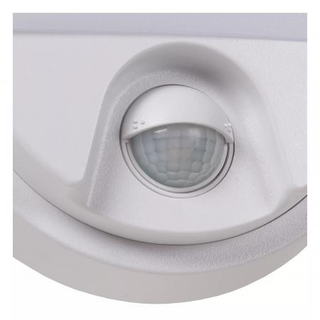Lucide HUPS IR Außen-Wandleuchte Weiß LED 10W IP54 Bewegungs- & Tag/Nacht-Sensor