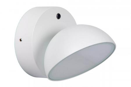 Lucide FINN Wandleuchte Innen/Außen LED 12W 3000K IP54 Weiß mit Tag/Nacht-Sensor