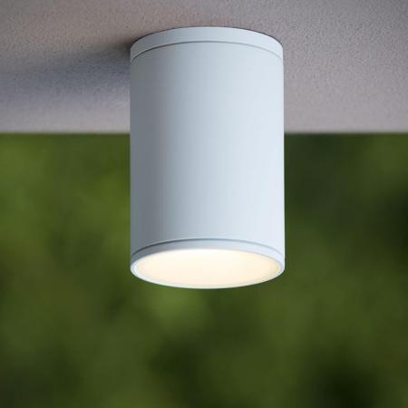 Lucide TUBIX Außen-Deckenstrahler E27 IP54 Weiß