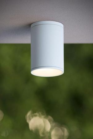 Lucide TUBIX Außen-Deckenstrahler E27 IP54 Weiß