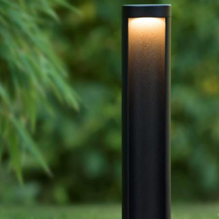 Lucide COMBO LED Pollerleuchte Schwarz – Ø9 cm, 9W, 3000K, IP54, 45 cm