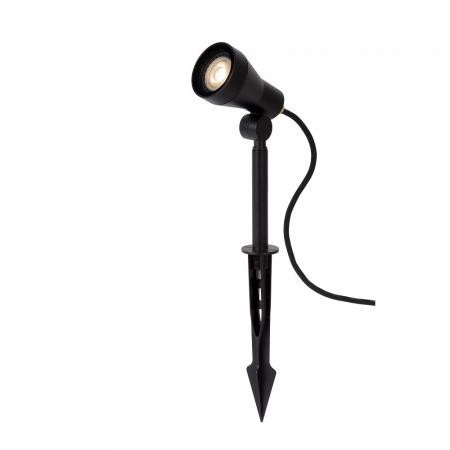 Lucide SPIKE Gartenstrahler Ø6,5 cm GU10 LED 5W 3000K IP54 Schwarz