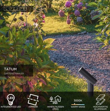 Lucide TATUM LED Gartenstrahler 4,5W 3000K IP65 Anthrazit
