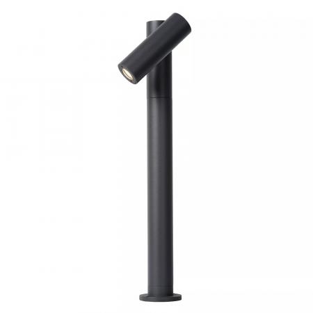 Lucide TATUM LED Pollerleuchte Anthrazit – 5W, 3000K, IP65, schwenkbar