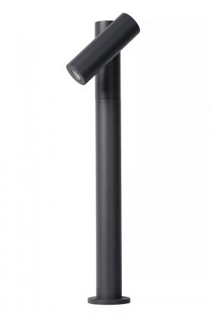 Lucide TATUM LED Pollerleuchte Anthrazit – 5W, 3000K, IP65, schwenkbar