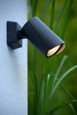 Lucide MANAL – LED Wandstrahler Außen 1x13W 3000K IP65 Anthrazit