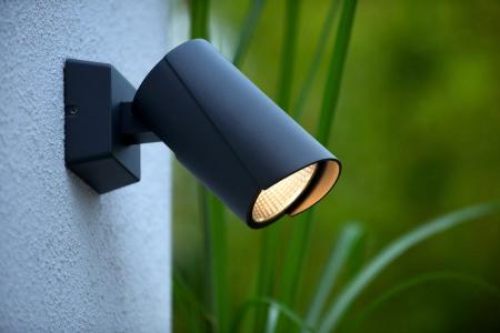 Lucide MANAL – LED Wandstrahler Außen 1x13W 3000K IP65 Anthrazit