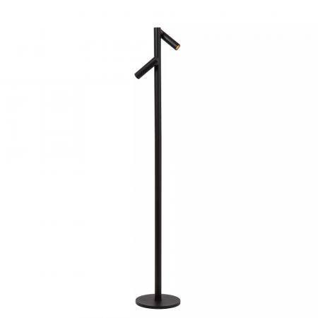 Lucide ANTRIM Akku Stehlampe mit Leselampe LED 2x2,2W 2700K IP54 Schwarz wiederaufladbar