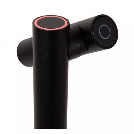 Lucide ANTRIM Akku Stehlampe mit Leselampe LED 2x2,2W 2700K IP54 Schwarz wiederaufladbar