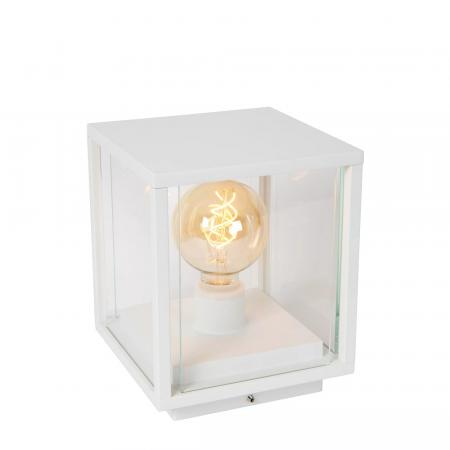 Lucide CLAIRE Pollerleuchte Weiß – 1xE27, IP54, dimmbar