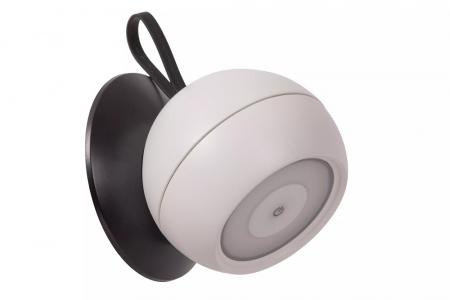 Lucide LUNEX - wiederaufladbare Wandleuchte Innen/Außen - Akku/Batterie - LED Dim. - 1x2W 3000K - IP54 - Magnetisch - Weiß