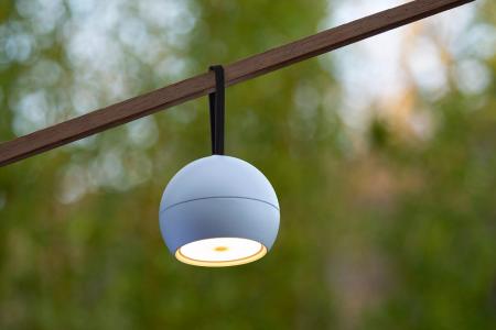 Lucide LUNEX - wiederaufladbare Wandleuchte Innen/Außen - Akku/Batterie - LED Dim. - 1x2W 3000K - IP54 - Magnetisch - Weiß