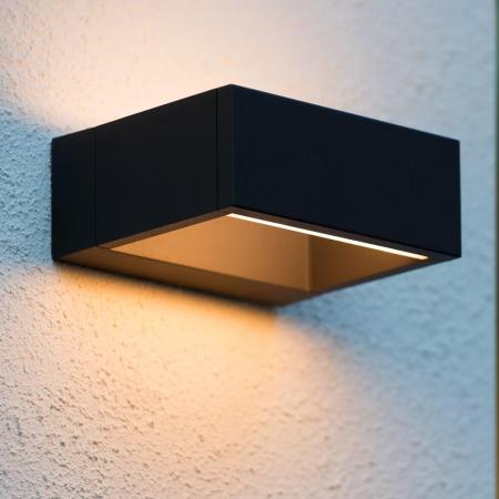 Lucide GOA LED Wandleuchte IP54 Anthrazit – 10W 3000K Up & Down
