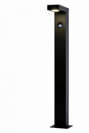 Lucide TEXAS-IR LED Pollerleuchte Anthrazit – 7W, 3000K, IP54, mit Bewegungsmelder
