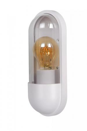 Lucide CAPSULE - Wandleuchte Innen/Außen - 1xE27 - IP54 - Weiß