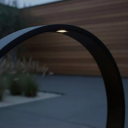 Lucide JEREL LED Pollerleuchte Schwarz – Ø40 cm, 5W, 3000K, IP54