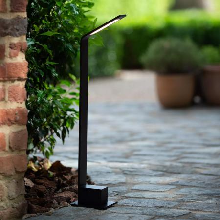 Lucide LAWFORD LED Pollerleuchte Schwarz – 6W, 3000K, IP54, 60 cm
