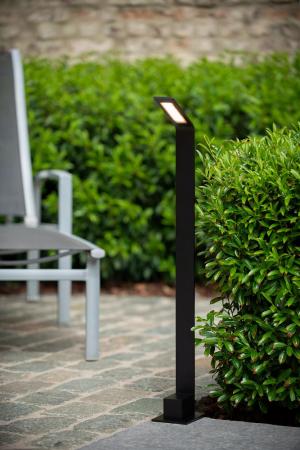 Lucide LAWFORD LED Pollerleuchte Schwarz – 6W, 3000K, IP54, 80,5 cm